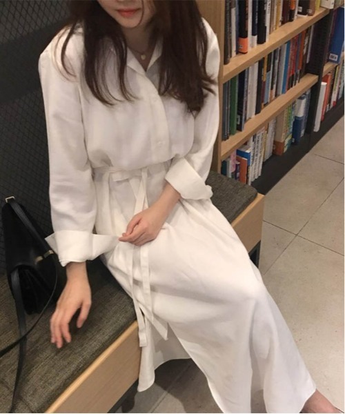 セール Osharesta Tokyo リモート 大人キレイめ ベルト付きマキシ丈ワンピース ワンピース おしゃれスタ オシャレスタ のファッション通販 Zozotown