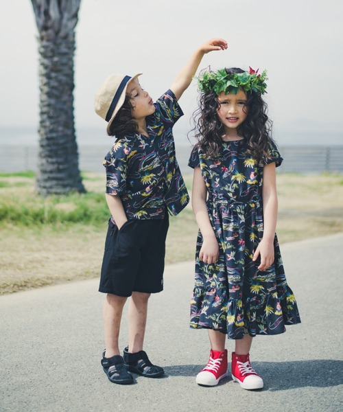 たかっぺ☆アロハワンピース RADCHAP（ラッドチャップ）の「【ペア】アロハ柄ワンピース