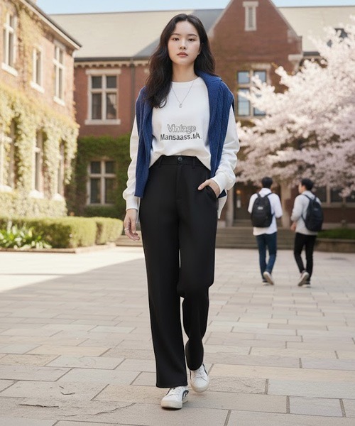 urge:(アージコロン )の「【URGE:】シルエットフレアスリットパンツ(スラックス・レディース・ブルー/ブラウン/アイボリー/ブラック/ミント/ライトベージュ/ピンク系その他/グリーン系その他/モカ/ダークブルー/グレイッシュベージュ/チャコールグレー/アッシュブラウン・FREE/SMALL/MEDIUM/LARGE)」の1枚目の写真