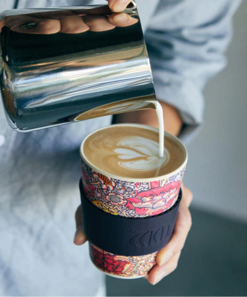 SiNCERE（シンシア）の「<Ecoffee Cup/エコーヒーカップ>エコ コーヒーカップ WILLIAM MORRIS/ウィリアム・モリス 350ml（グラス/マグカップ/タンブラー・レディース・ブラック/パープル/レッド/ターコイズブルー/ブラック×グレー・ONE SIZE）」の5枚目の写真