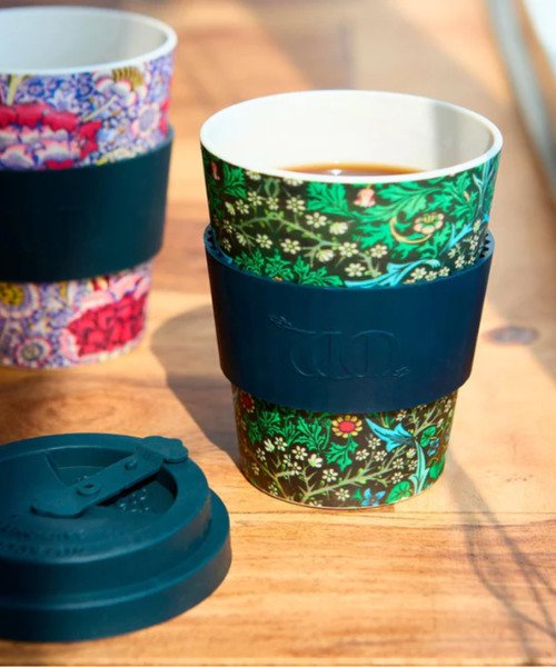 SiNCERE（シンシア）の「<Ecoffee Cup/エコーヒーカップ>エコ コーヒーカップ WILLIAM MORRIS/ウィリアム・モリス 350ml（グラス/マグカップ/タンブラー・レディース・ブラック/パープル/レッド/ターコイズブルー/ブラック×グレー・ONE SIZE）」の6枚目の写真