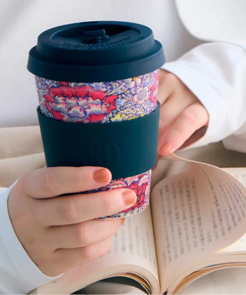SiNCERE（シンシア）の「<Ecoffee Cup/エコーヒーカップ>エコ コーヒーカップ WILLIAM MORRIS/ウィリアム・モリス 350ml（グラス/マグカップ/タンブラー・レディース・ブラック/パープル/レッド/ターコイズブルー/ブラック×グレー・ONE SIZE）」の7枚目の写真