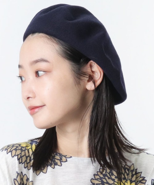 salle de bal(サルデバル)の「CZECH ベレー帽(ハンチング/ベレー帽・レディース・ブラック/ホワイト/ネイビー/ワイン/キャメル・FREE)」の11枚目の写真