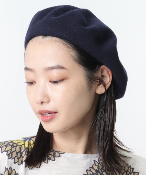 salle de bal(サルデバル)の「CZECH ベレー帽(ハンチング/ベレー帽・レディース・ブラック/ホワイト/ネイビー/ワイン/キャメル・FREE)」の12枚目の写真