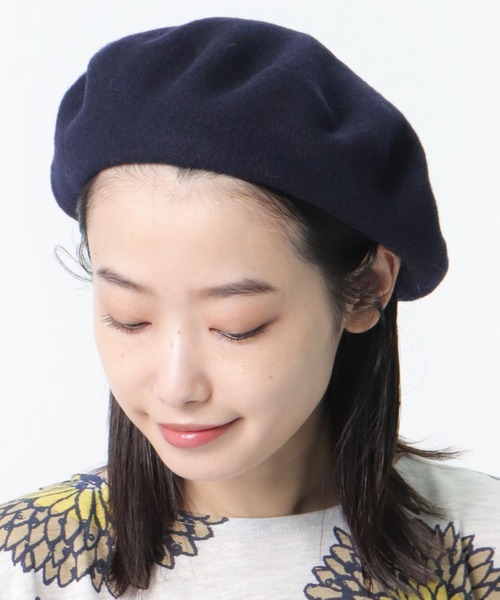 salle de bal(サルデバル)の「CZECH ベレー帽(ハンチング/ベレー帽・レディース・ブラック/ホワイト/ネイビー/ワイン/キャメル・FREE)」の13枚目の写真