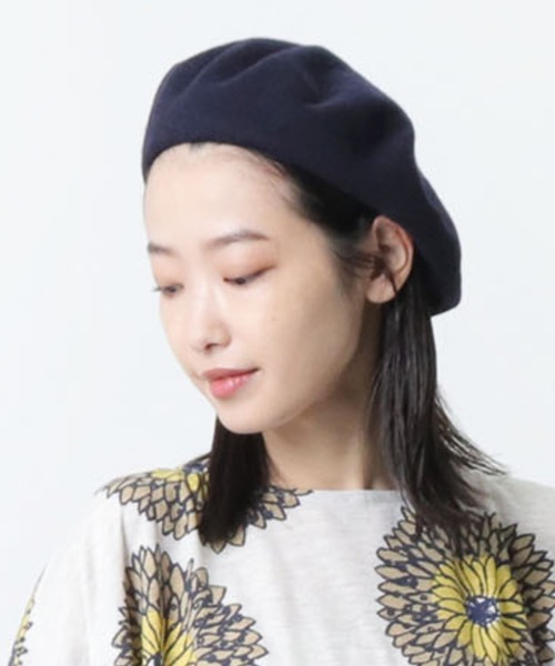 salle de bal(サルデバル)の「CZECH ベレー帽(ハンチング/ベレー帽・レディース・ブラック/ホワイト/ネイビー/ワイン/キャメル・FREE)」の14枚目の写真