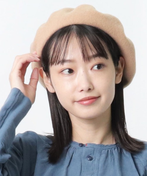 salle de bal(サルデバル)の「CZECH ベレー帽(ハンチング/ベレー帽・レディース・ブラック/ホワイト/ネイビー/ワイン/キャメル・FREE)」の7枚目の写真