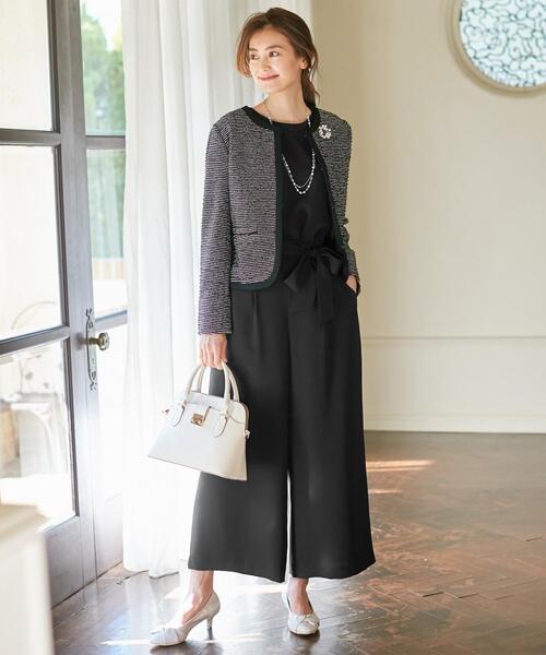 スプリングファンシーニット Any ジャケット ノーカラージャケット Any Sis エニィスィス のファッション