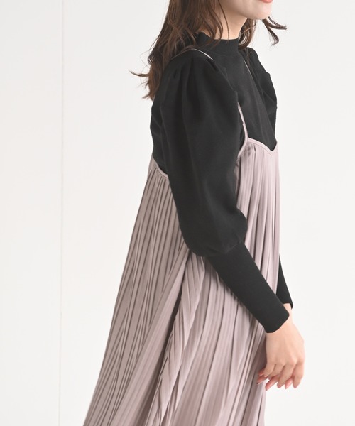 rps（アールピーエス）の「スパンブロードプリーツキャミワンピース（ワンピース・レディース・チャコールグレー/モカ/ライトカーキ/グリーン・M）」の20枚目の写真