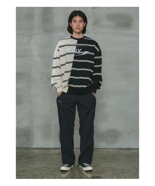 OY（オーワイ）の「『OY/オーワイ』HALF MIX STRIPE MTM/ハーフ ミックス ストライプ MTM（スウェット・メンズ・A・FREE）」の8枚目の写真