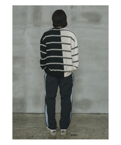 OY（オーワイ）の「『OY/オーワイ』HALF MIX STRIPE MTM/ハーフ ミックス ストライプ MTM（スウェット・メンズ・A・FREE）」の7枚目の写真