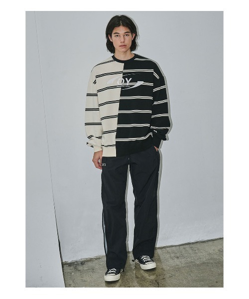 OY（オーワイ）の「『OY/オーワイ』HALF MIX STRIPE MTM/ハーフ ミックス ストライプ MTM（スウェット・メンズ・A・FREE）」の6枚目の写真