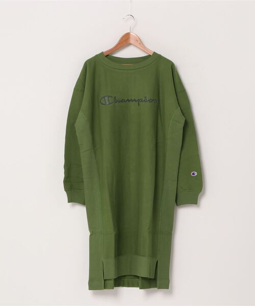 セール Champion チャンピオン リバースウイーブワンピース ｃｗ ｓ００２ 同色刺繍 ワンピース Champion チャンピオン のファッション通販 Zozotown