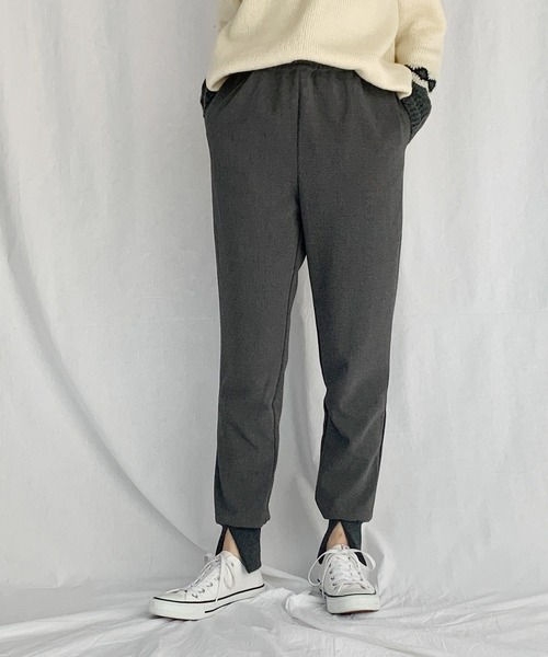 PICCIN(ピッチン)の「裾リブスリットパンツ(その他パンツ・レディース・ブラック/グレー・S/M)」の18枚目の写真