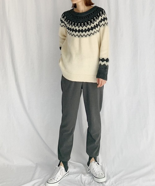 PICCIN(ピッチン)の「裾リブスリットパンツ(その他パンツ・レディース・ブラック/グレー・S/M)」の22枚目の写真