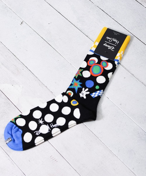 Happy Socks（ハッピーソックス）の「/HAPPY SOCKS/Disney × HappySocks（ソックス/靴下・メンズ・ホワイト/ブラック/ネイビー/サックスブルー/イエロー/オレンジ/ブラック系その他/オレンジ系その他/ブラック系その他2/レッド/その他2/その他6/その他1/その他3/その他5/その他4・SMALL/MEDIUM）」の4枚目の写真