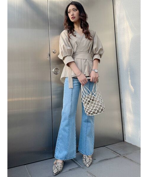 MURUA（ムルーア）の「クロシェバッグ（ハンドバッグ・レディース・ホワイト/ブラウン・FREE）」の7枚目の写真