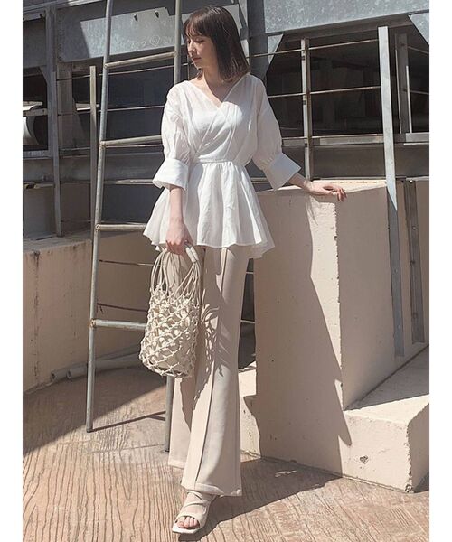 MURUA（ムルーア）の「クロシェバッグ（ハンドバッグ・レディース・ホワイト/ブラウン・FREE）」の18枚目の写真