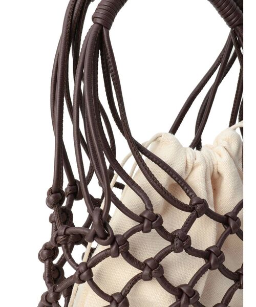 MURUA（ムルーア）の「クロシェバッグ（ハンドバッグ・レディース・ホワイト/ブラウン・FREE）」の21枚目の写真