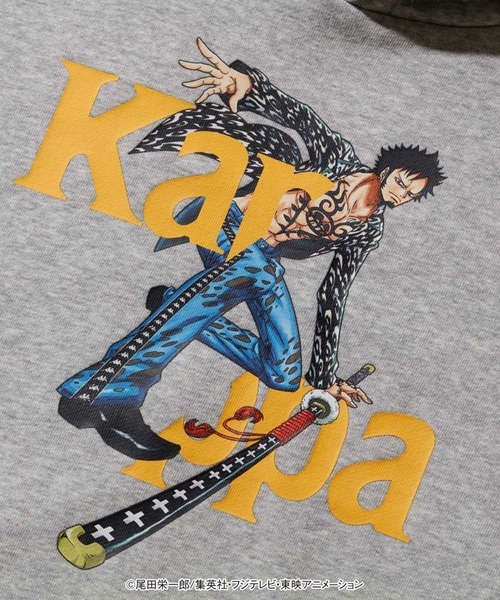 Kappa(カッパ)の「Kappa(カッパ)【UNI】Kappa × ONE PIECE LAW HOODIE(パーカー・メンズ・ブラック/ベージュ/グレー・L/XL/S/M)」の5枚目の写真