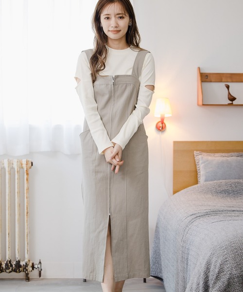 Mystyツイルナロージャンスカ 9381 ジャンパースカート Mysty Woman ミスティウーマン のファッション