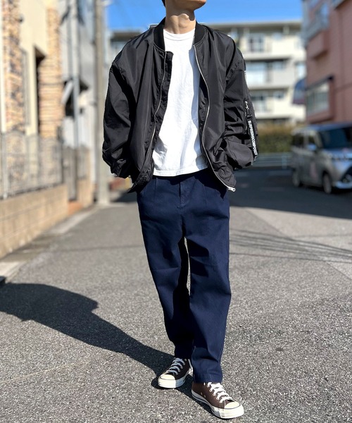 BEATJIVE(ビートジャイブ)の「MA-1 ブルゾン オーバーサイズ メンズ(MA-1・メンズ・ネイビー/カーキ/ブラック・LARGE/X-LARGE/MEDIUM)」の13枚目の写真