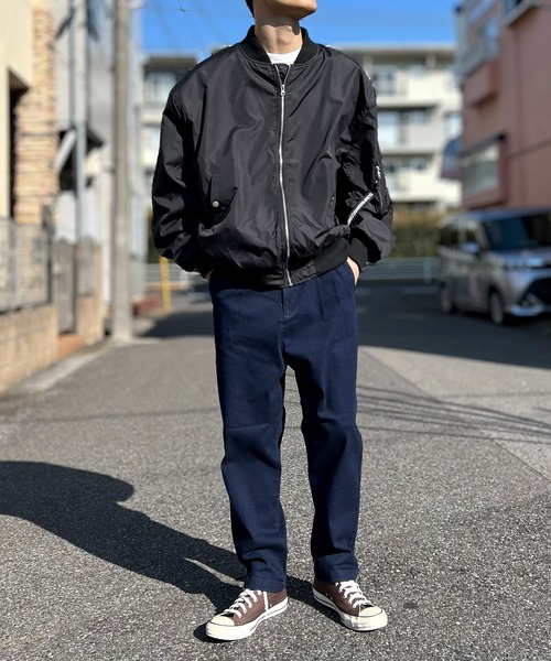 BEATJIVE(ビートジャイブ)の「MA-1 ブルゾン オーバーサイズ メンズ(MA-1・メンズ・ネイビー/カーキ/ブラック・LARGE/X-LARGE/MEDIUM)」の14枚目の写真