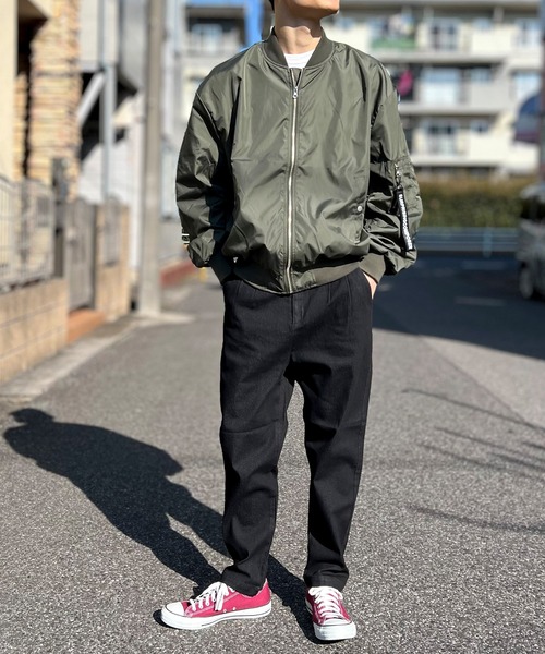 BEATJIVE(ビートジャイブ)の「MA-1 ブルゾン オーバーサイズ メンズ(MA-1・メンズ・ネイビー/カーキ/ブラック・LARGE/X-LARGE/MEDIUM)」の9枚目の写真