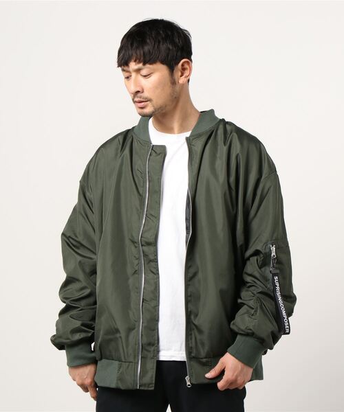 BEATJIVE(ビートジャイブ)の「MA-1 ブルゾン オーバーサイズ メンズ(MA-1・メンズ・ネイビー/カーキ/ブラック・LARGE/X-LARGE/MEDIUM)」の20枚目の写真