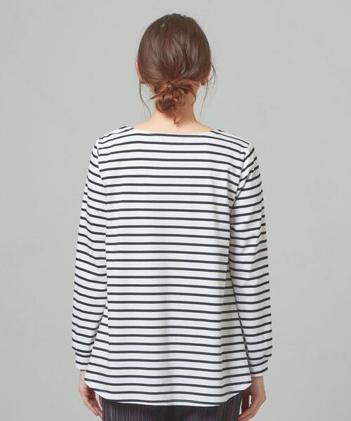 closet story（クローゼットストーリー）の「【WEB限定】＜closet story＞★★Aライン ボーダー カットソー（Tシャツ/カットソー・レディース・ブラック/ライム/ライトグレー・FREE）」の8枚目の写真