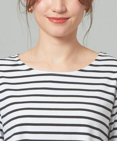 closet story（クローゼットストーリー）の「【WEB限定】＜closet story＞★★Aライン ボーダー カットソー（Tシャツ/カットソー・レディース・ブラック/ライム/ライトグレー・FREE）」の11枚目の写真