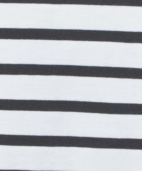 closet story（クローゼットストーリー）の「【WEB限定】＜closet story＞★★Aライン ボーダー カットソー（Tシャツ/カットソー・レディース・ブラック/ライム/ライトグレー・FREE）」の9枚目の写真