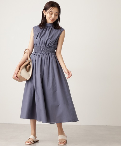 N.（N. Natural Beauty Basic）（エヌエヌナチュラルビューティーベーシック）の「【S Size Line】◆コットンローンロールネックワンピース（ワンピース・レディース・カーキ/レッド/ブラック/ブルー・SMALL/MEDIUM）」の10枚目の写真