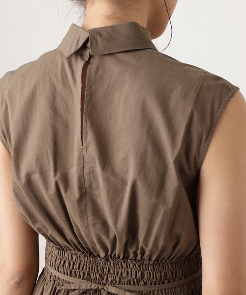 N.（N. Natural Beauty Basic）（エヌエヌナチュラルビューティーベーシック）の「【S Size Line】◆コットンローンロールネックワンピース（ワンピース・レディース・カーキ/レッド/ブラック/ブルー・SMALL/MEDIUM）」の16枚目の写真