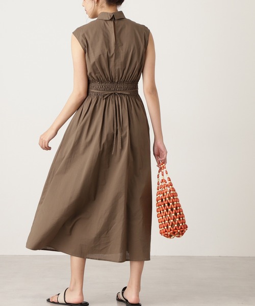 N.（N. Natural Beauty Basic）（エヌエヌナチュラルビューティーベーシック）の「【S Size Line】◆コットンローンロールネックワンピース（ワンピース・レディース・カーキ/レッド/ブラック/ブルー・SMALL/MEDIUM）」の15枚目の写真