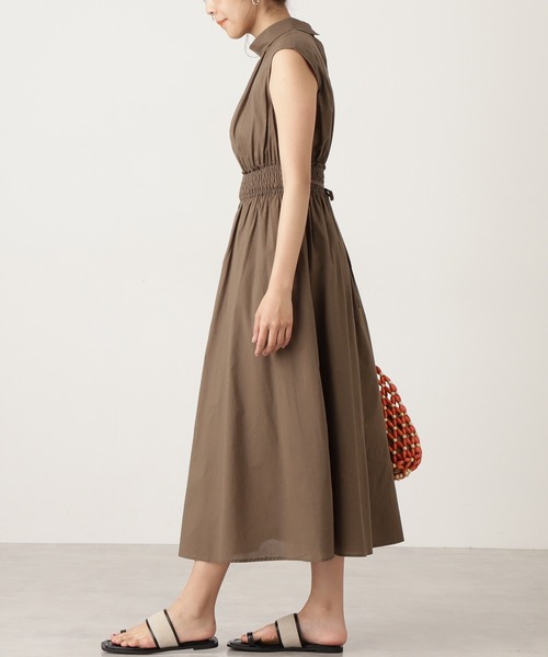 N.（N. Natural Beauty Basic）（エヌエヌナチュラルビューティーベーシック）の「【S Size Line】◆コットンローンロールネックワンピース（ワンピース・レディース・カーキ/レッド/ブラック/ブルー・SMALL/MEDIUM）」の14枚目の写真