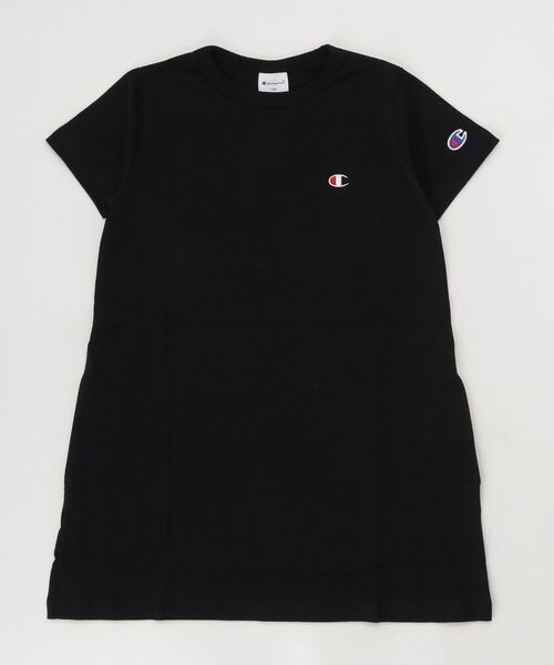 Champion（チャンピオン）の「CHAMPION/チャンピオン キッズ  ワンピースTシャツ CK-T305（ワンピース・キッズ・オレンジ/ベージュ/ネイビー/パープル/ブラック/ラベンダー・120cm/130cm/150cm/140cm）」の2枚目の写真