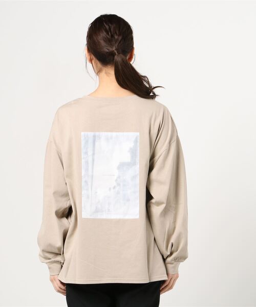 Per sist ence（パーシエンス）の「Per sist ence/パーシエンス　ダブルプリントロンTEE（Tシャツ/カットソー・レディース・ベージュ/カーキ/オフホワイト/ブラック・FREE）」の9枚目の写真