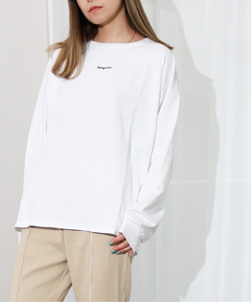 Per sist ence（パーシエンス）の「Per sist ence/パーシエンス　ダブルプリントロンTEE（Tシャツ/カットソー・レディース・ベージュ/カーキ/オフホワイト/ブラック・FREE）」の11枚目の写真