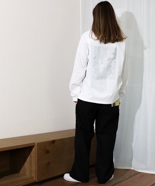 Per sist ence（パーシエンス）の「Per sist ence/パーシエンス　ダブルプリントロンTEE（Tシャツ/カットソー・レディース・ベージュ/カーキ/オフホワイト/ブラック・FREE）」の20枚目の写真