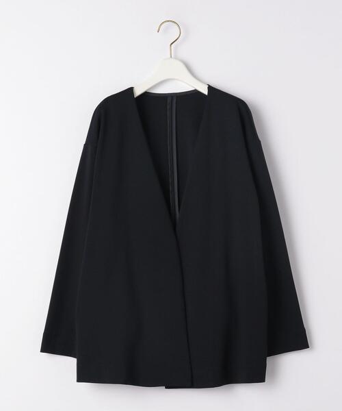 closet story（クローゼットストーリー）の「＜closet story＞ キナガシ カット ミドル カーディガン（カーディガン/ボレロ・レディース・ライトグレー/ネイビー・FREE）」の16枚目の写真