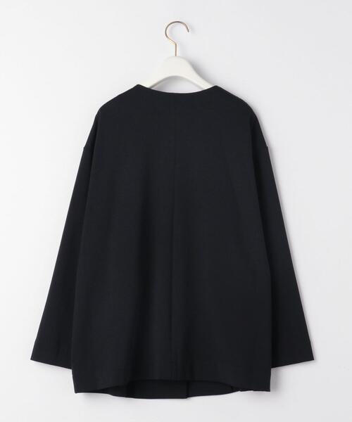 closet story（クローゼットストーリー）の「＜closet story＞ キナガシ カット ミドル カーディガン（カーディガン/ボレロ・レディース・ライトグレー/ネイビー・FREE）」の12枚目の写真