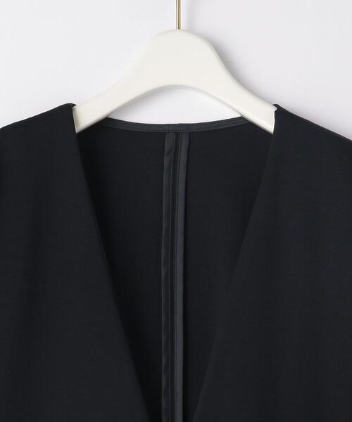 closet story（クローゼットストーリー）の「＜closet story＞ キナガシ カット ミドル カーディガン（カーディガン/ボレロ・レディース・ライトグレー/ネイビー・FREE）」の6枚目の写真