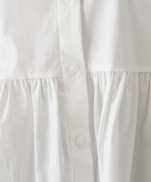 AG by aquagirl（エージーバイアクアガール）の「◆コットンシャツチュニック（シャツ/ブラウス・レディース・ホワイト系/ガンメタ/オリーブ・36/38）」の16枚目の写真