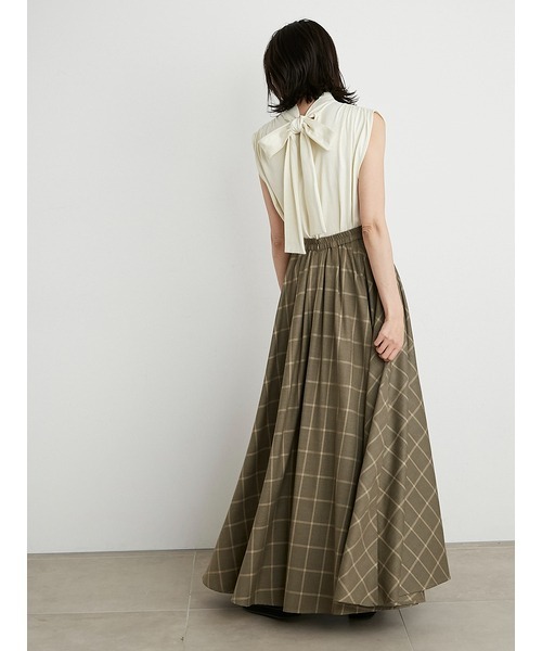 SNIDEL（スナイデル）の「ORGANICSギャザーボリュームカットトップス（Tシャツ/カットソー・レディース・ホワイト/ブラウン/イエロー・FREE）」の19枚目の写真