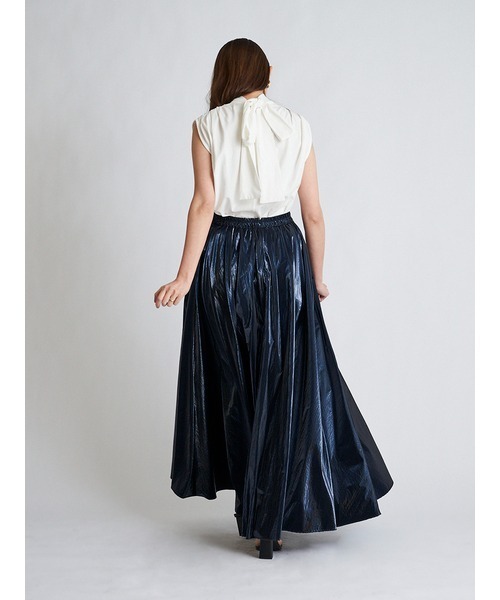 SNIDEL（スナイデル）の「ORGANICSギャザーボリュームカットトップス（Tシャツ/カットソー・レディース・ホワイト/ブラウン/イエロー・FREE）」の12枚目の写真