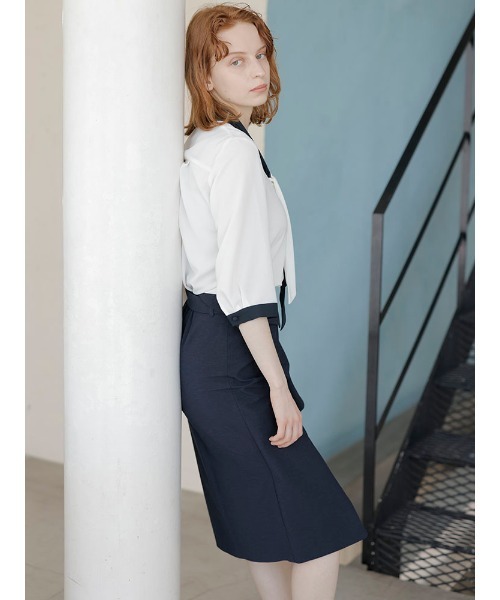 「TONAL」 7分袖ブラウス 38 グリーン レディース TONAL 「TONAL」 7分袖ブラウス 38 グリーン レディース