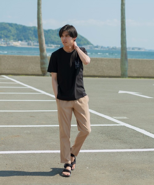 JEANS MATE(ジーンズメイト)の「【ZERO STAIN】別布 柄ポケット付きTシャツ 汗染み防止加工 デザインポケット(Tシャツ/カットソー・メンズ・ホワイト/ホワイト系その他/ブラック/ブルー・MEDIUM/LARGE/X-LARGE)」の13枚目の写真