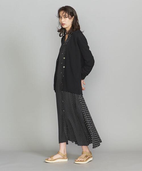 BEAUTY&YOUTH UNITED ARROWS（ビューティーアンドユースユナイテッドアローズ）の「BY リブVネックニットカーディガン -ウォッシャブル-（カーディガン/ボレロ・レディース・ブラック/イエロー/モカ・FREE）」の7枚目の写真