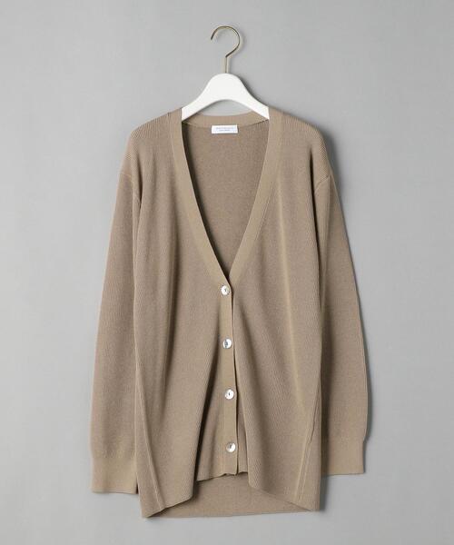 BEAUTY&YOUTH UNITED ARROWS（ビューティーアンドユースユナイテッドアローズ）の「BY リブVネックニットカーディガン -ウォッシャブル-（カーディガン/ボレロ・レディース・ブラック/イエロー/モカ・FREE）」の19枚目の写真